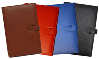 British Tan, Red, Blue and Black Leather Calendar Covers