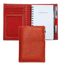 Red Leather Mini Planner Combo